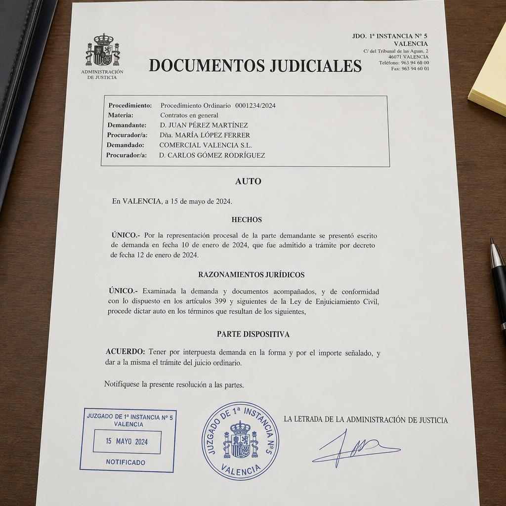 Documentos judiciales